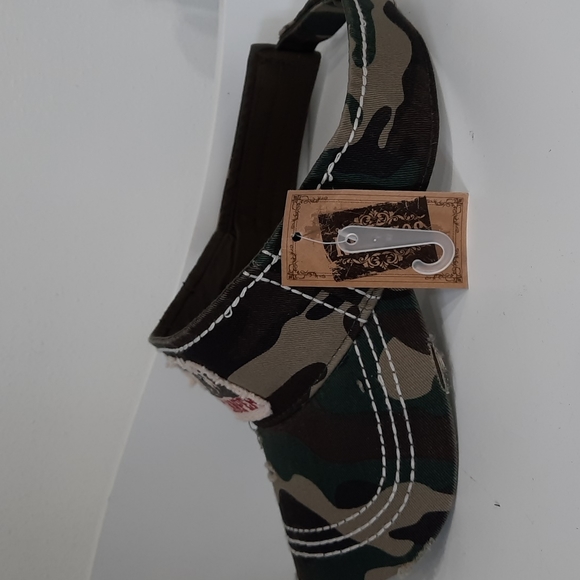 Visor Hat Cap Headwear Golf Camping Vacation Happy Camper KBETHOS Camoflage Camo - Picture 4 of 9